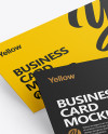 Two Textured Business Cards Mockup