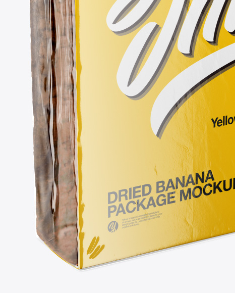 Dried Banana Package Mockup