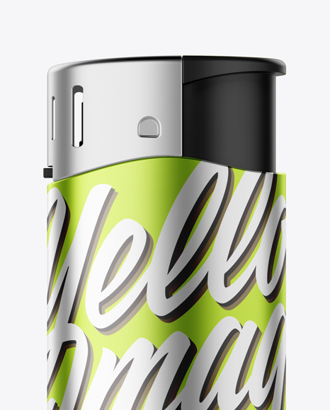 Metallized Lighter Mockup - Free Download Images High Quality PNG, JPG