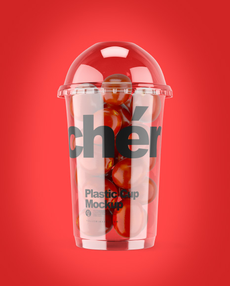 Cup with Cherry Tomatoes Mockup