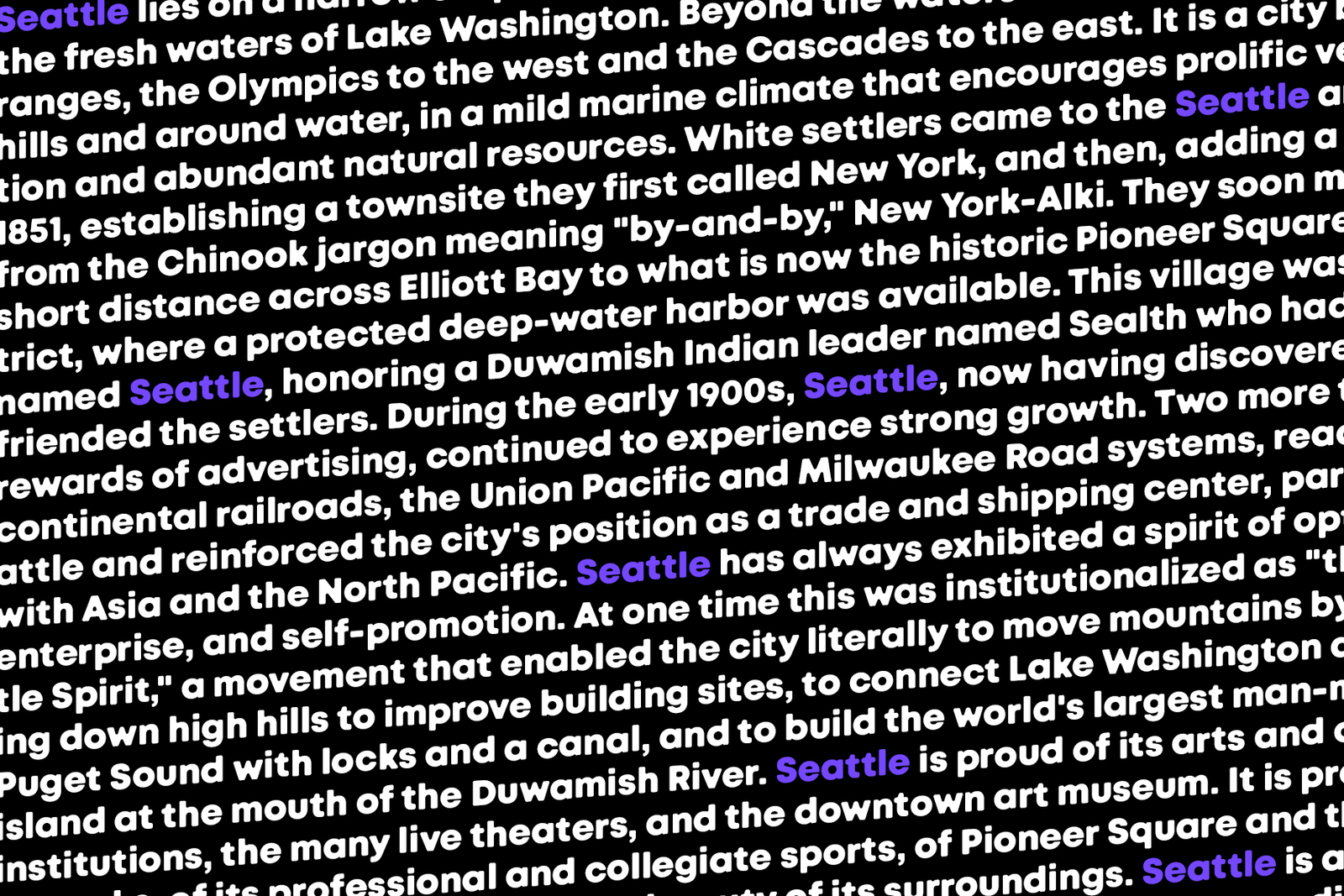 Seattle Sans - Elegant Sans serif