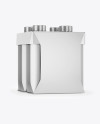 Matte Metallic 4-Pack Paper Carrier Mockup