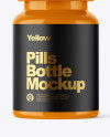 Glossy Pills Bottle Mockup