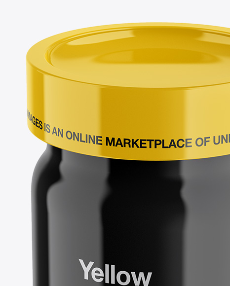 Glossy Plastic Jar Mockup Glossy Plastic Jar Mockup