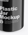 Glossy Plastic Jar Mockup Glossy Plastic Jar Mockup