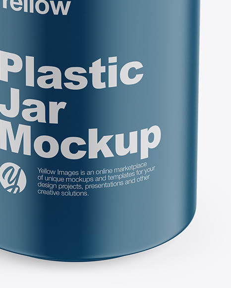 Matte Plastic Jar Mockup