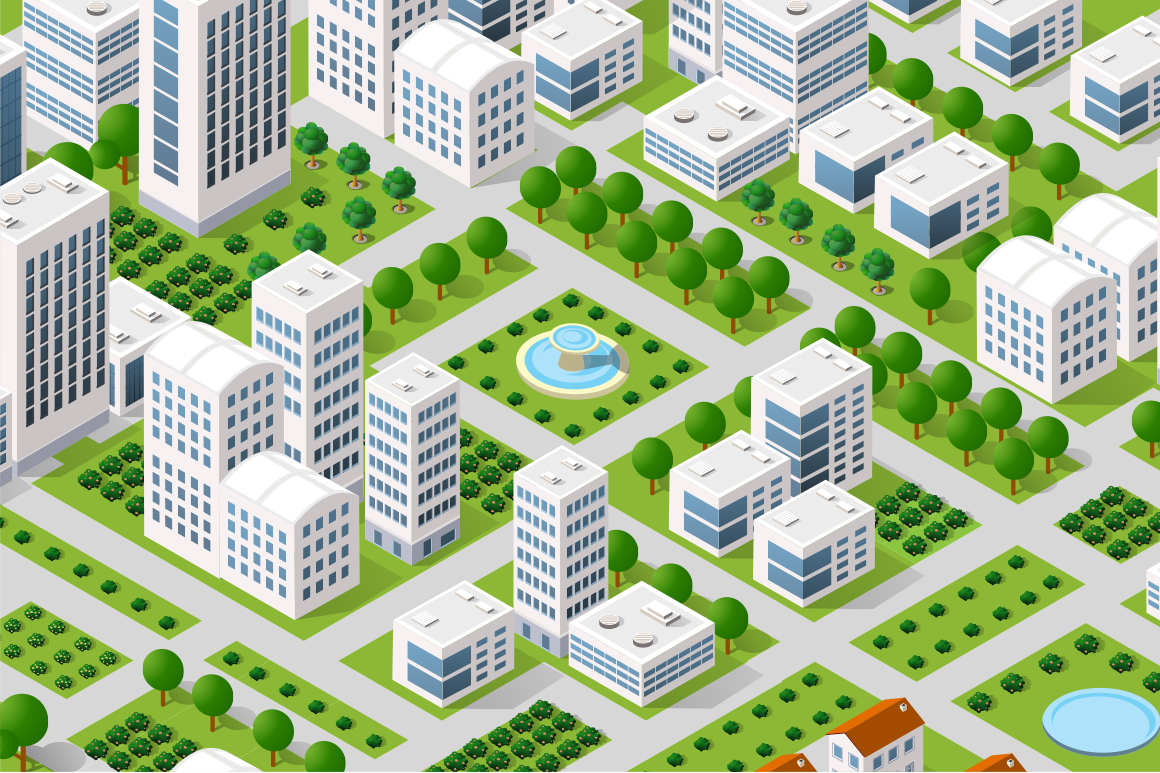 City vector illustration urban architecture