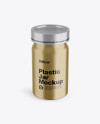 Metallized Plastic Jar Mockup Metallized Plastic Jar Mockup
