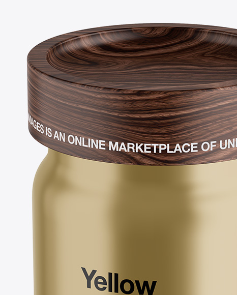 Metallized Plastic Jar Mockup Metallized Plastic Jar Mockup