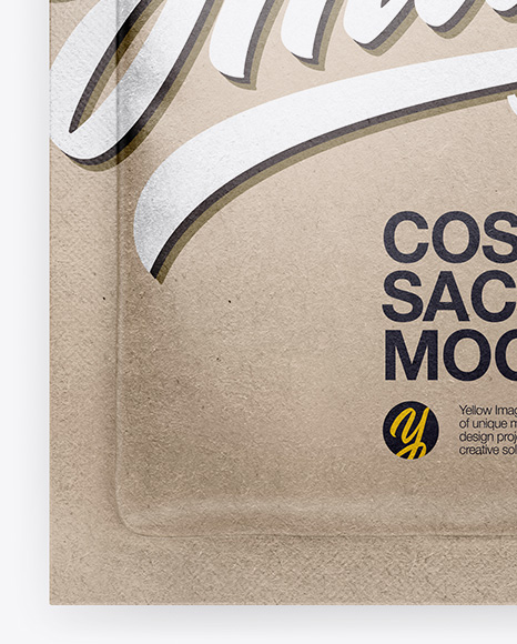 Kraft Cosmetic Sachet Mockup