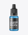 10 ml Semitransparent Dropper Bottle Mockup