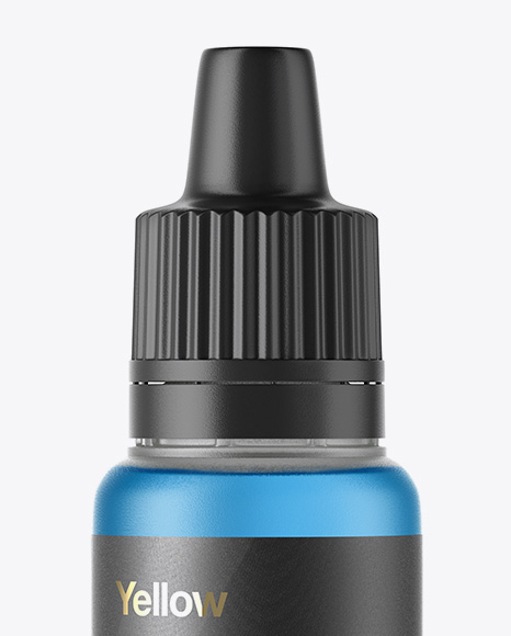 10 ml Semitransparent Dropper Bottle Mockup - Free Download Images High