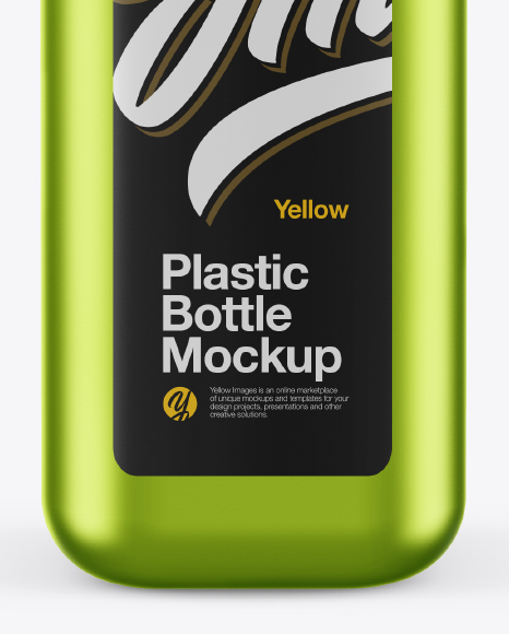 Matte Metallic Square Bottle With Pump Mockup