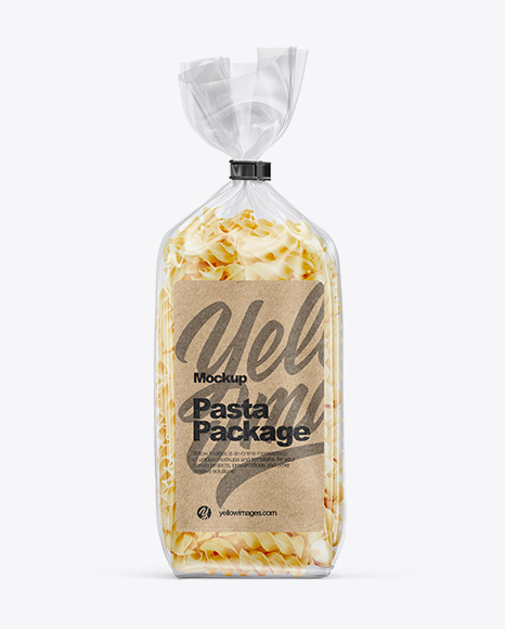 Fusilli Pasta Package Mockup