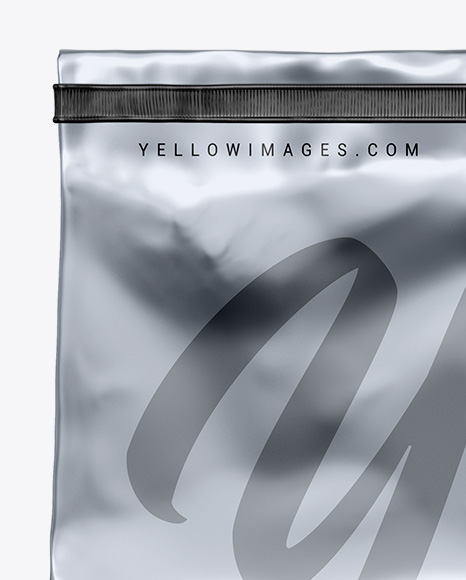 Metallic Coffee Bag Mockup