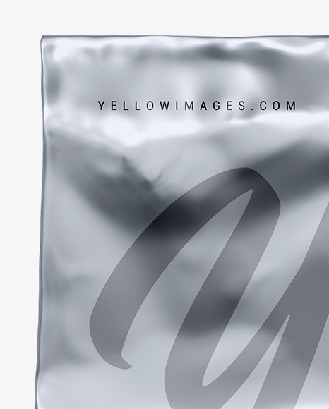 Metallic Coffee Bag Mockup