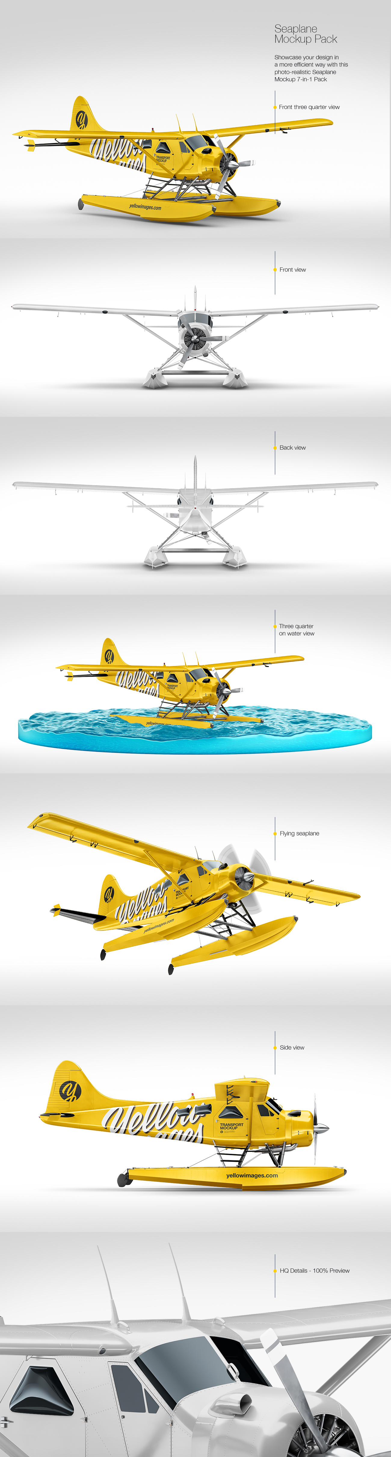 Seaplane Mockup Pack Seaplane Mockup Pack