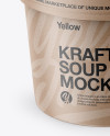 Kraft Paper Soup Cup Mockup