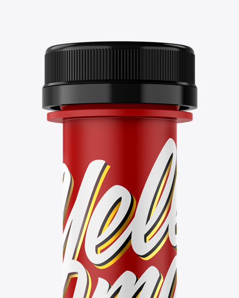 Matte Plastic Ampoule Mockup