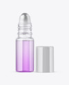 Clear Glass Roller Bottle Mockup