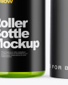 Glass Roller Bottle Mockup