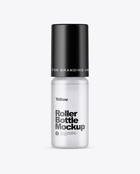 Frosted Glass Roller Bottle Mockup