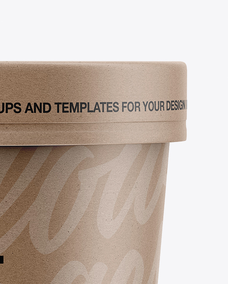 Kraft Paper Soup Cup Mockup