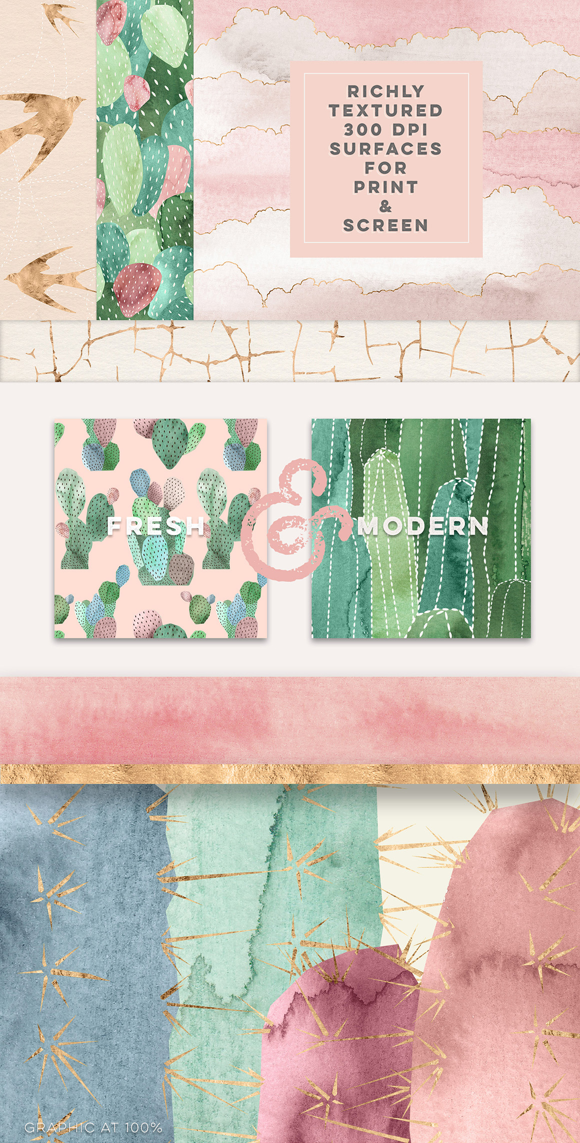 36 Painted Desert & Cactus Graphics 36 Painted Desert & Cactus Graphics