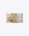 Metallic Paint Can w/ Kraft Label Mockup