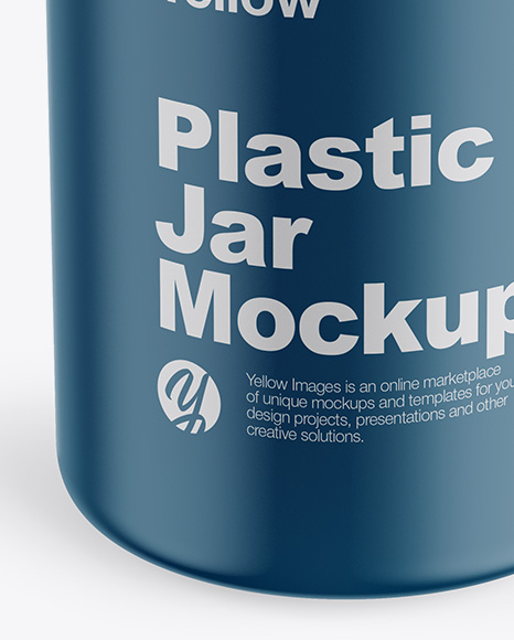 Matte Plastic Bottle Mockup