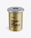 Metallized Plastic Bottle Mockup