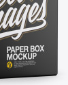 Paper Box Mockup