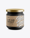 Ceramic Jar w/ Kraft Label Mockup