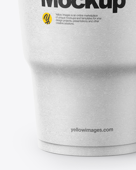 Styrofoam Cup Ice Mockup