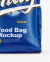 Glossy Food Bag Mockup