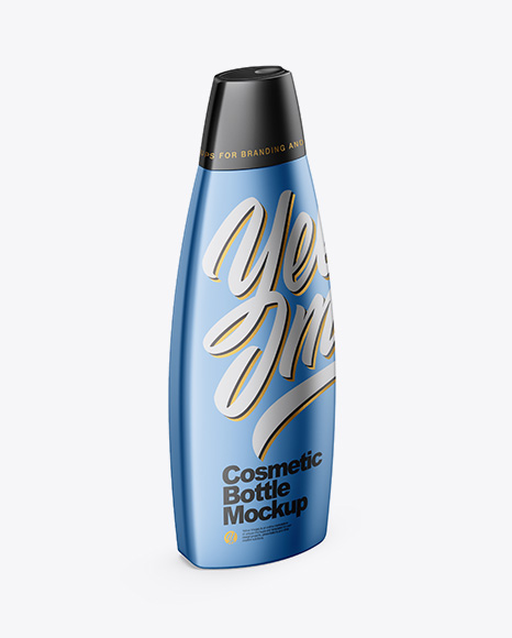 Cosmetic Metallic Bottle Mockup