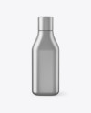 Matte Metallic Square Bottle Mockup