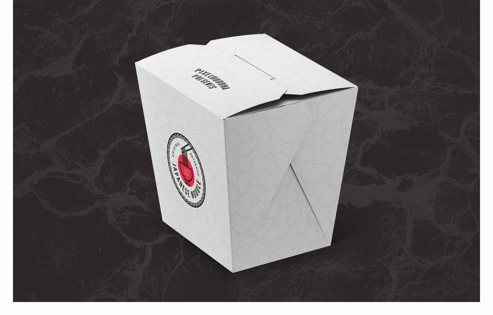Noodles Box Mockup Set Noodles Box Mockup Set