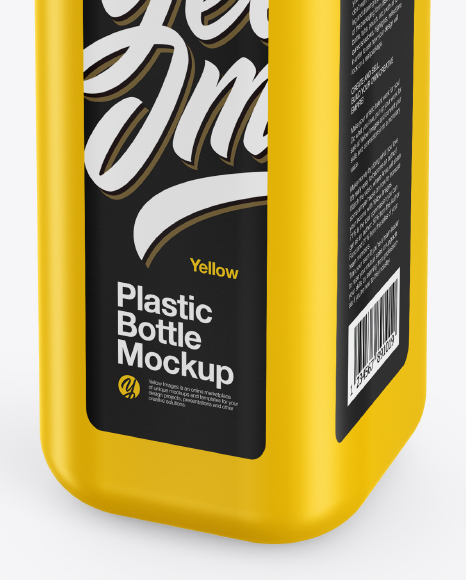 Matte Square Bottle With Pump Mockup