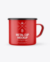 Matte Enamel Cup Mockup