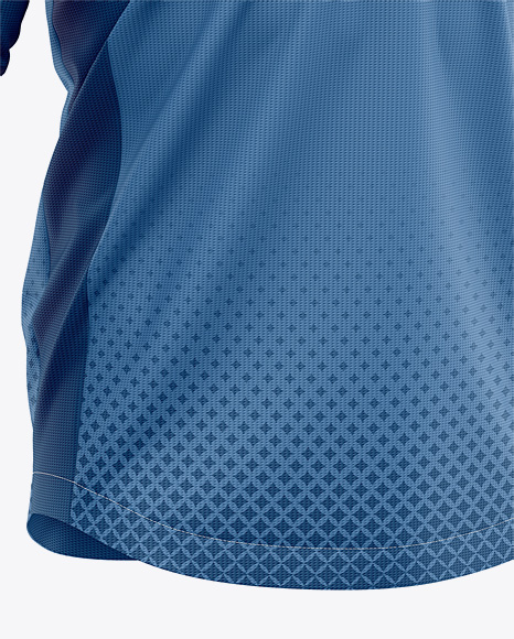 Soccer V-Neck Jersey LS Mockup