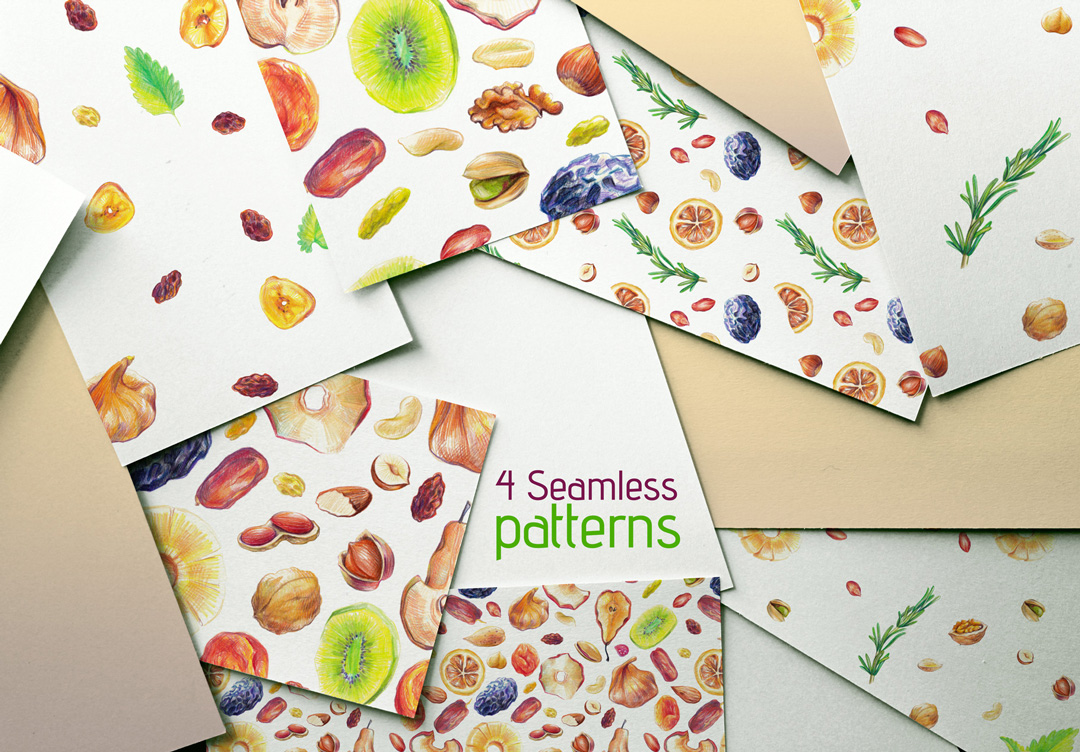 Dry Fruits and Nuts Big Set Dry Fruits and Nuts Big Set