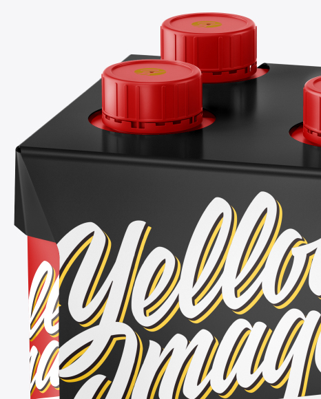Matte 4-Pack Paper Carrier Mockup