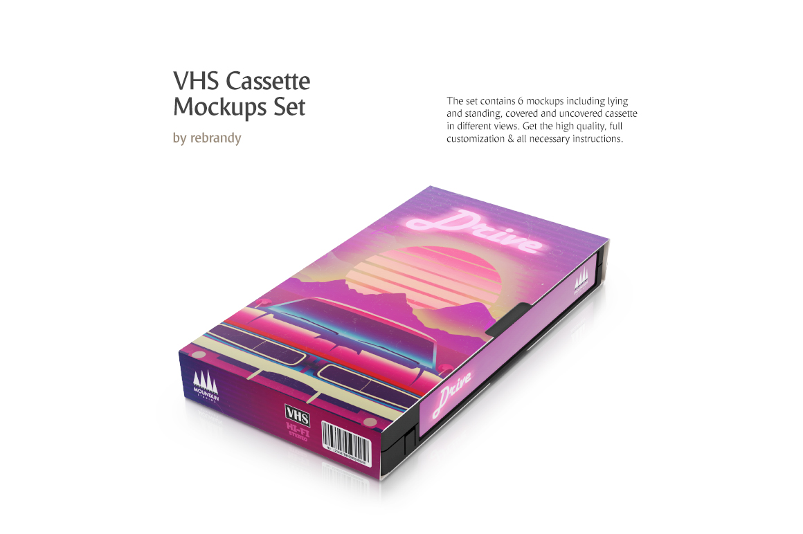 VHS Cassette Mockups Set VHS Cassette Mockups Set