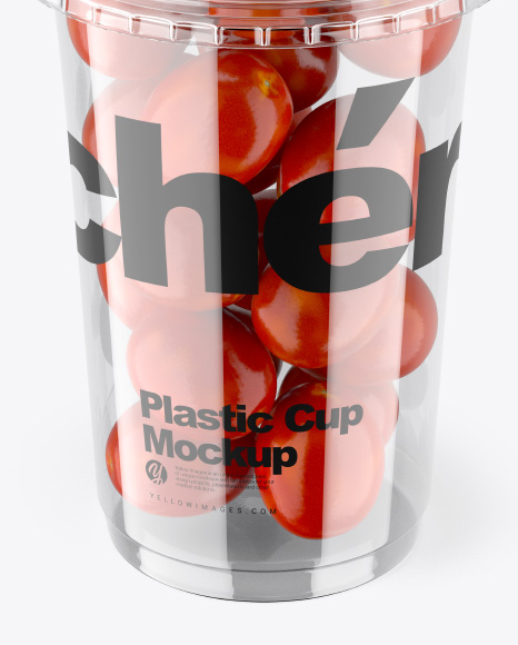 Cup with Cherry Tomatoes Mockup