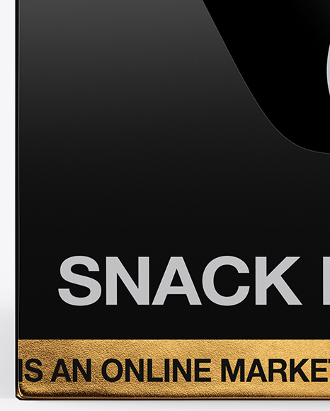 Glossy Snack Box Mockup