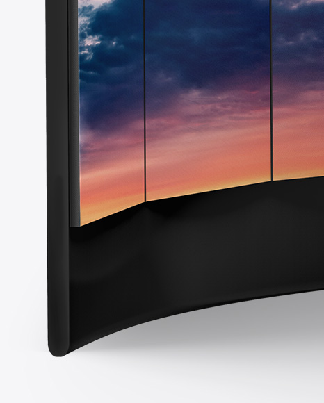 LCD Interactive Wall Stand Mockup