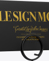 Table Sign W/ Plastic Holder Mockup