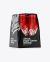 Matte 4-Pack Paper Carrier Mockup