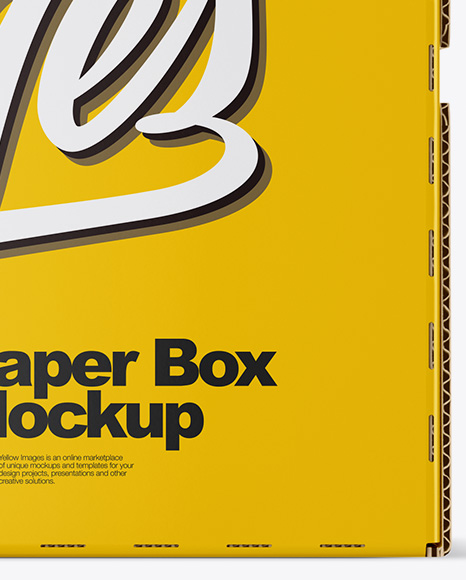 Glossy Paper Box Mockup